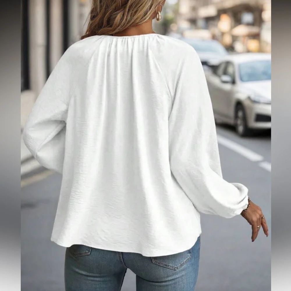 Elegant White Women's Top